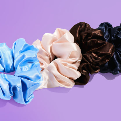 Large Satin Hair Scrunchies