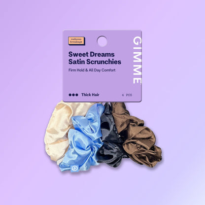 Large Satin Hair Scrunchies