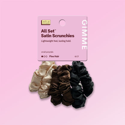 Slim Satin Hair Scrunchies