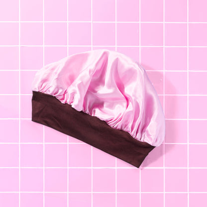 Sweet Dreams Satin Sleep Bonnet For Shorter Hair - Pink
