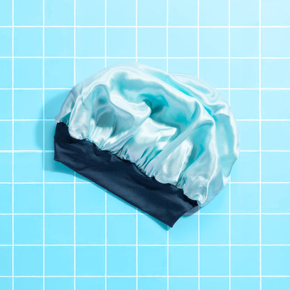 Sweet Dreams Satin Sleep Bonnet for Medium Hair - 1 Count, Soft Blue