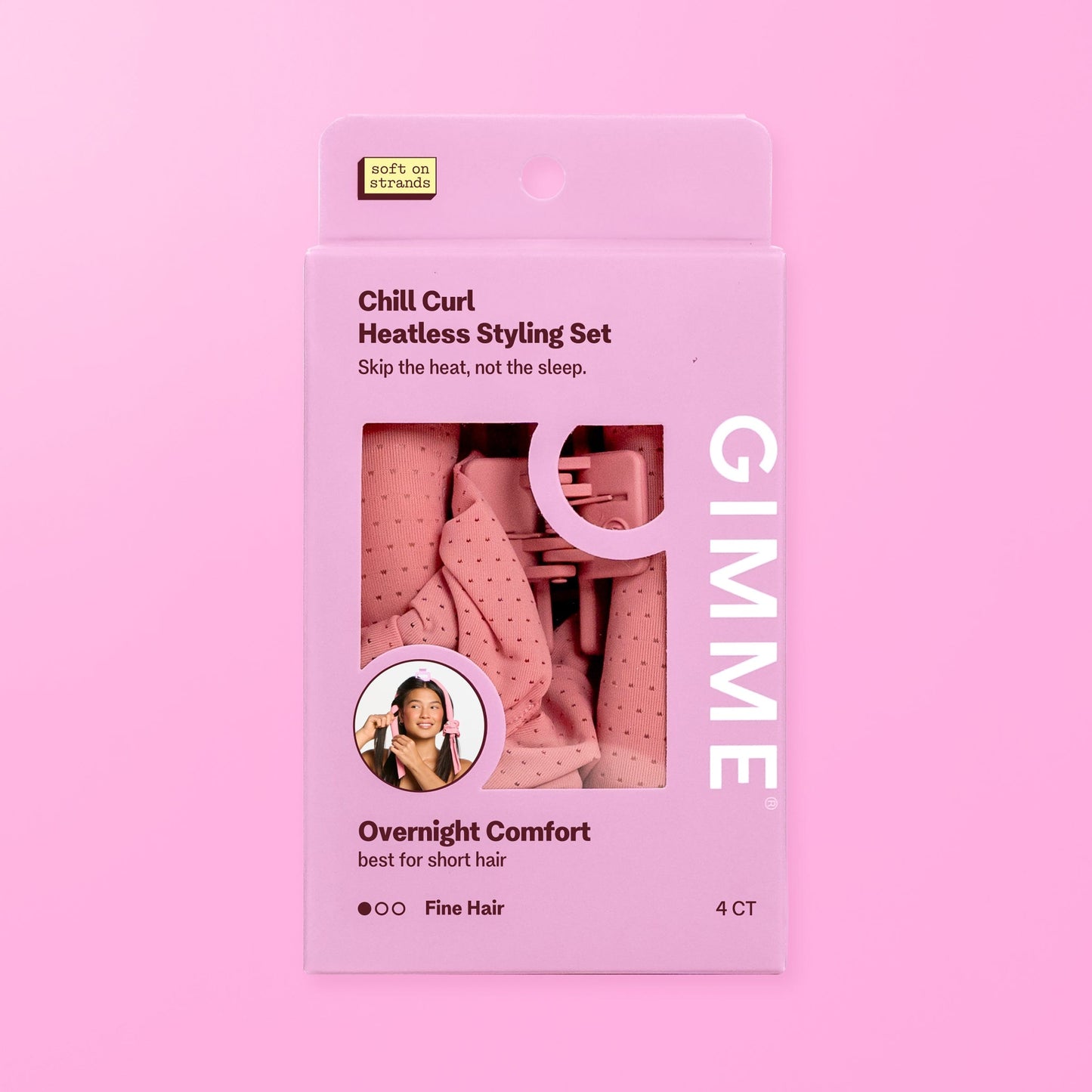 Chill Curl Heatless Styling Set for Fine Hair - 4 Count