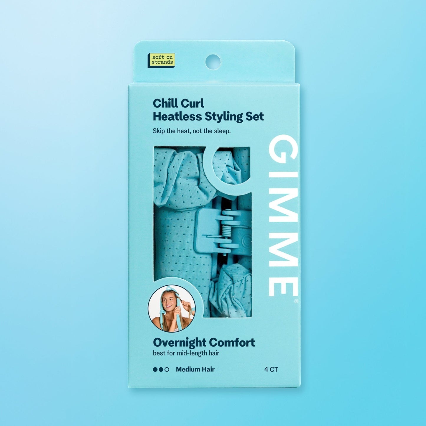 Chill Curl Heatless Styling Set for Medium Hair - 4 Count