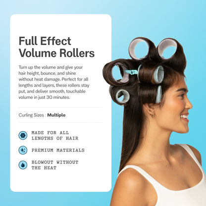 Full Effect Volume Rollers For All Hair Types - 24 Count