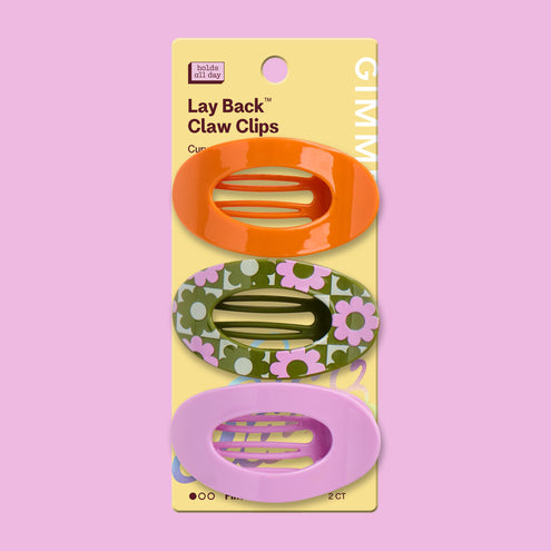 Lay Back Claw Clips - Fine - Peachy Keen