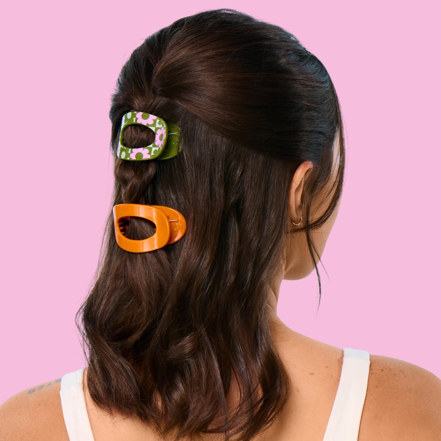 Lay Back Claw Clips - Fine - Peachy Keen