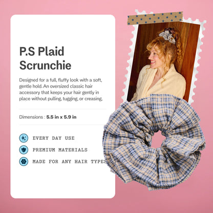 P.S. Plaid Scrunchie