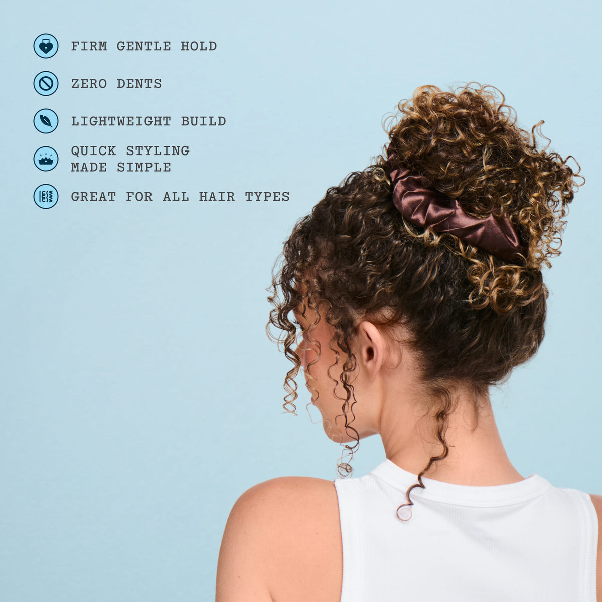 Forever Yours Satin Scrunchie by Gimme Beauty