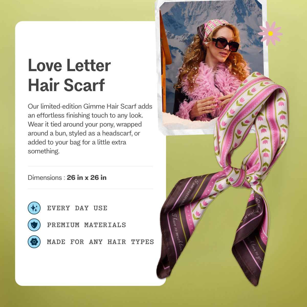 Love Letter Hair Scarf