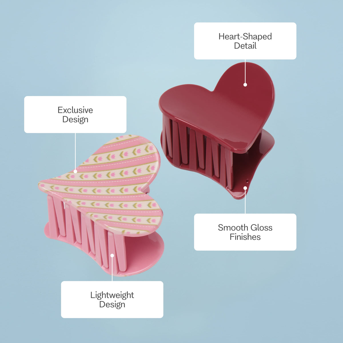 With Love Hair Clips