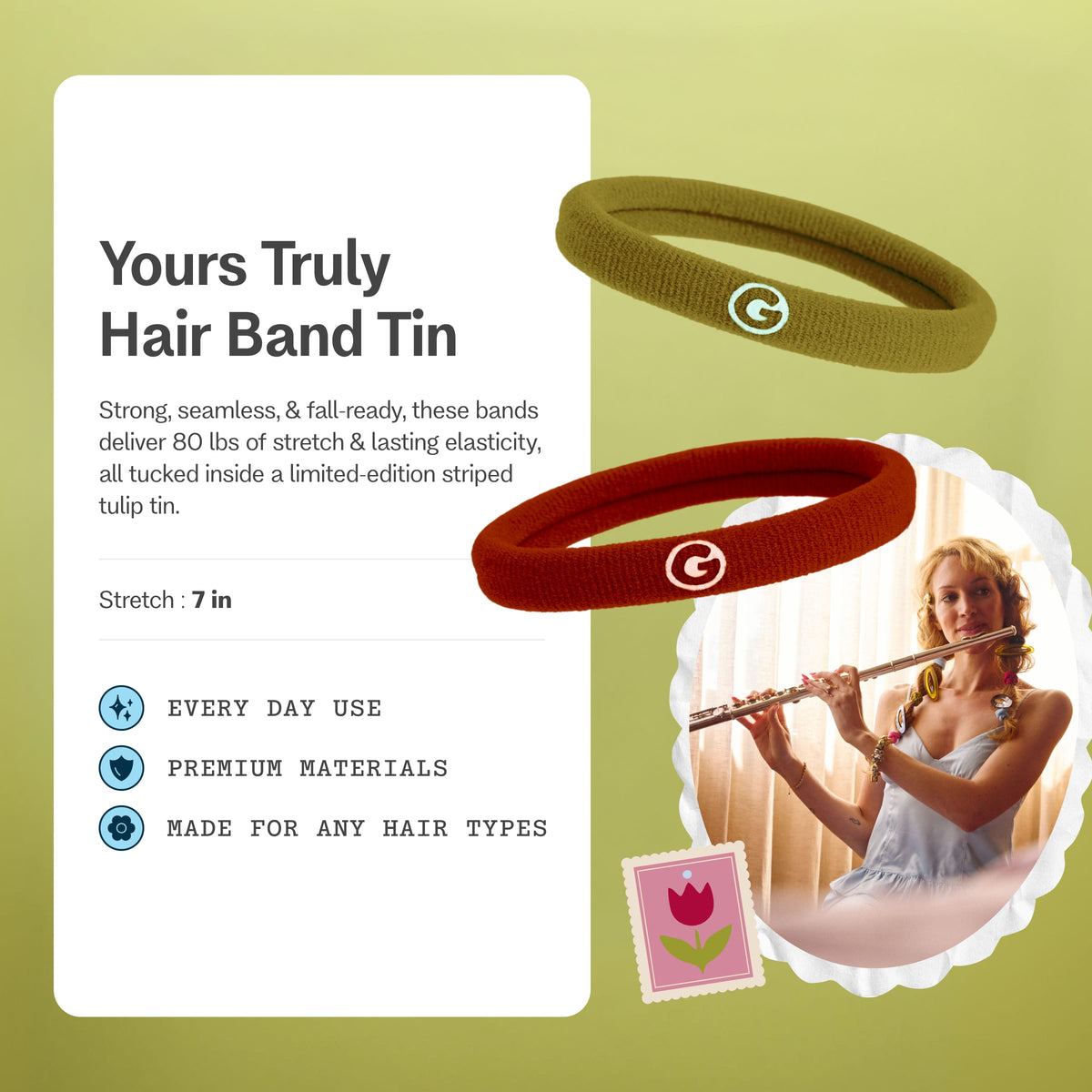 Yours Truly Hair Band Tin