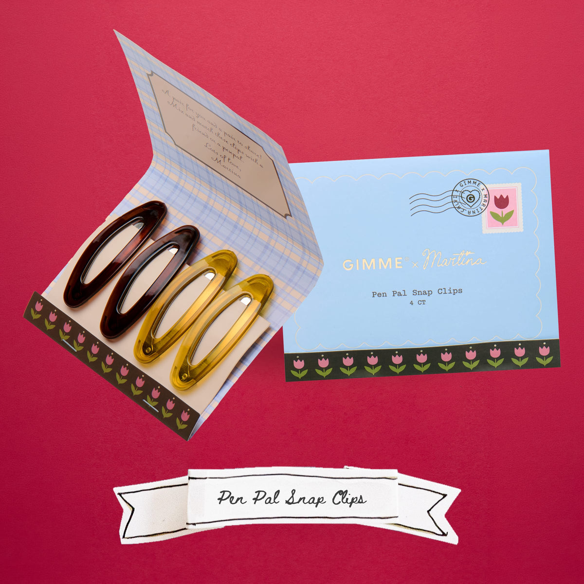 Pen Pal Snap Clips by Gimme Beauty