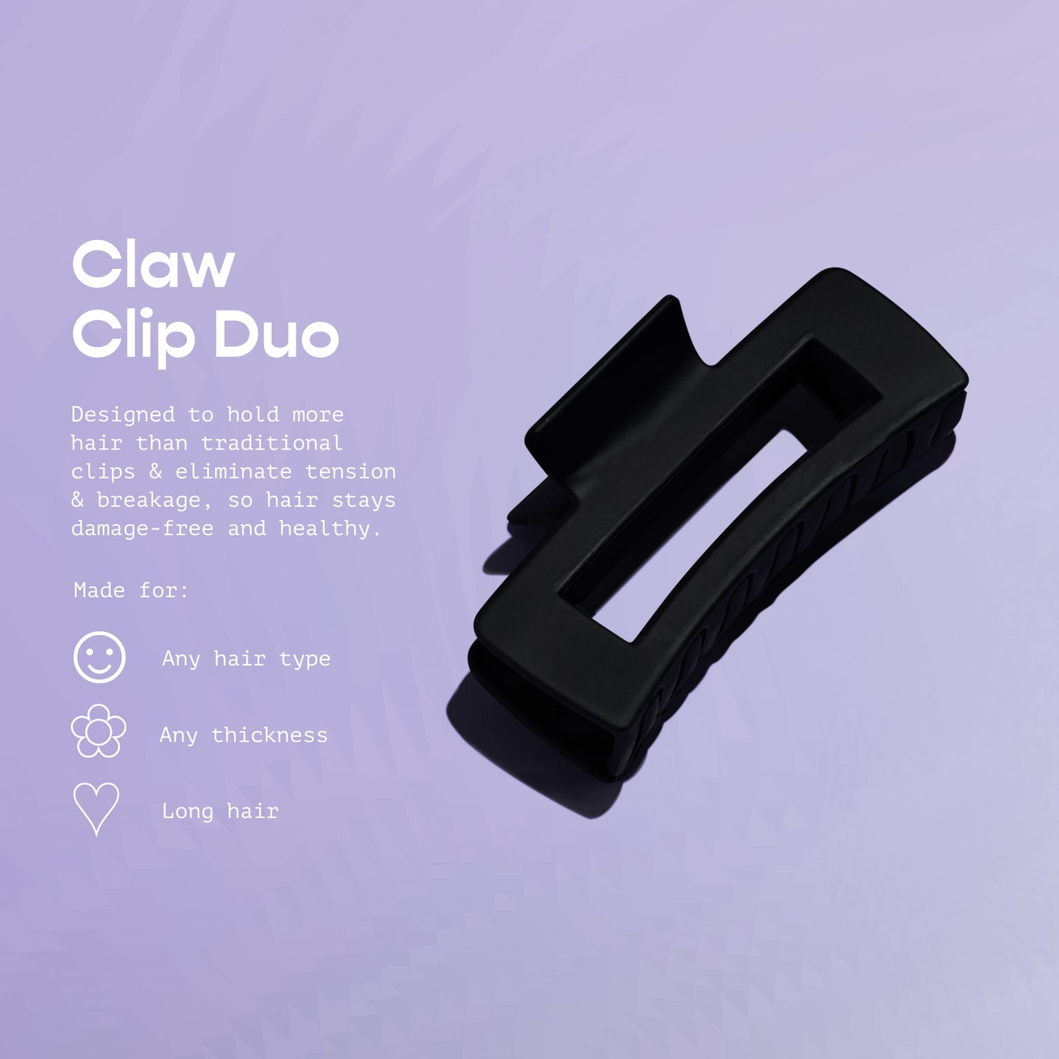 Claw Clip Duo - Black & Tortoise