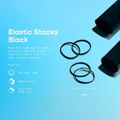 Elastic Stacks - Black 320PC