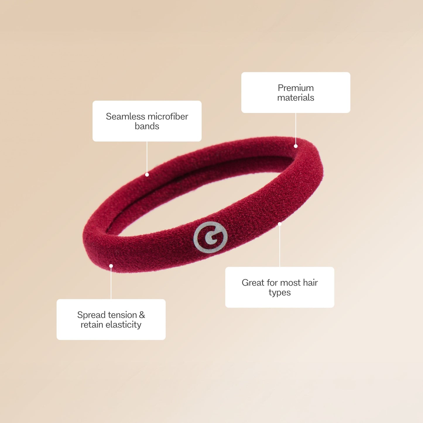 Seamless Nylon Bands in City Rouge & City Stripe