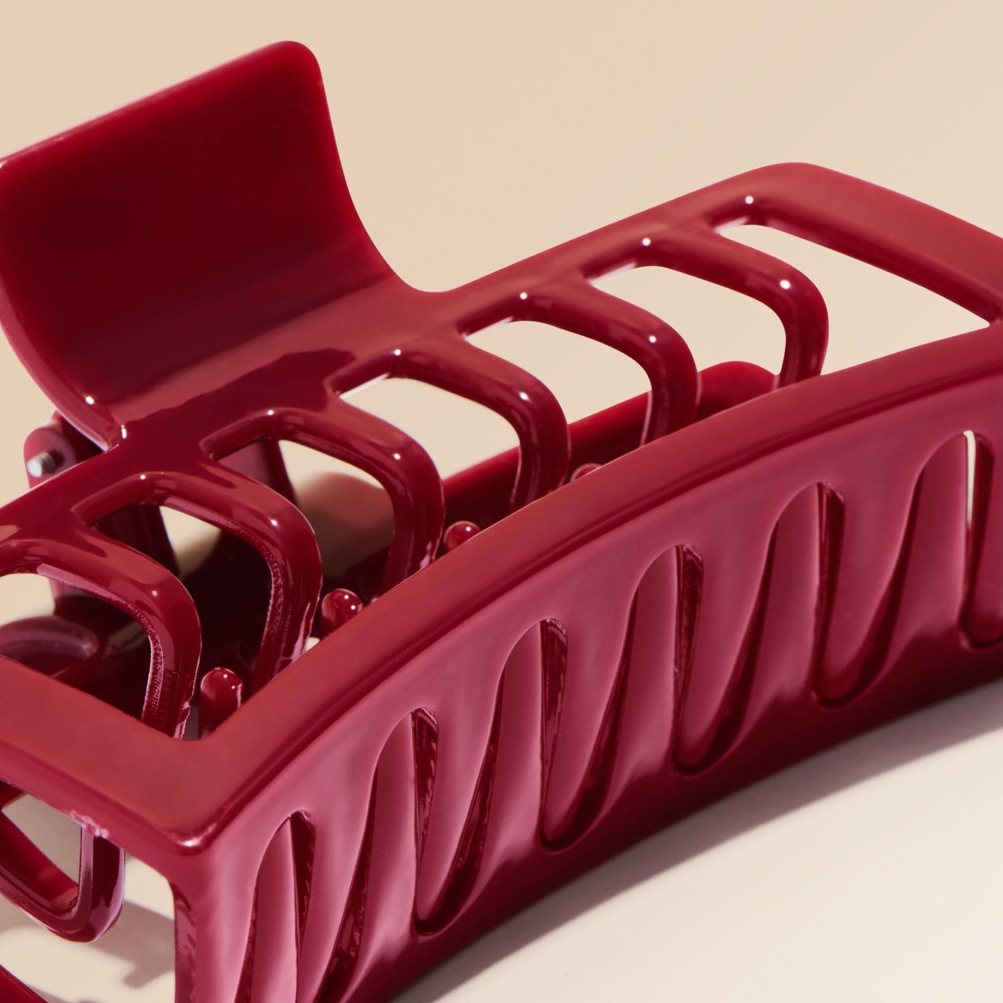 Double Teeth XL Claw Clip in City Rouge