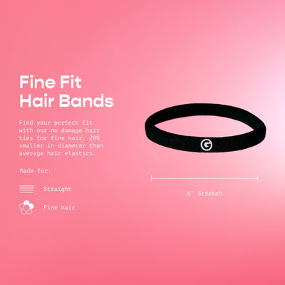 Fine Fit Hair Bands 9PC