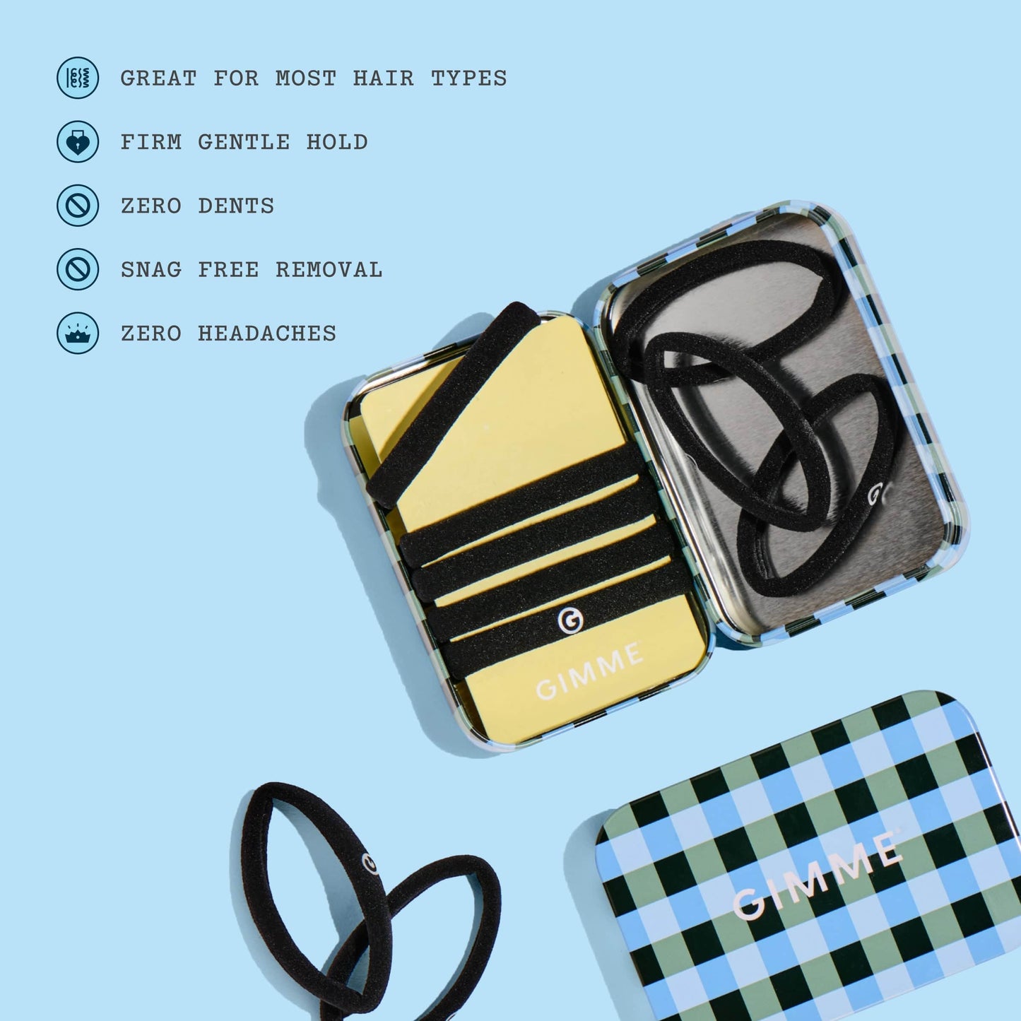 Fresh Tracks Tin with Medium Bands in Black