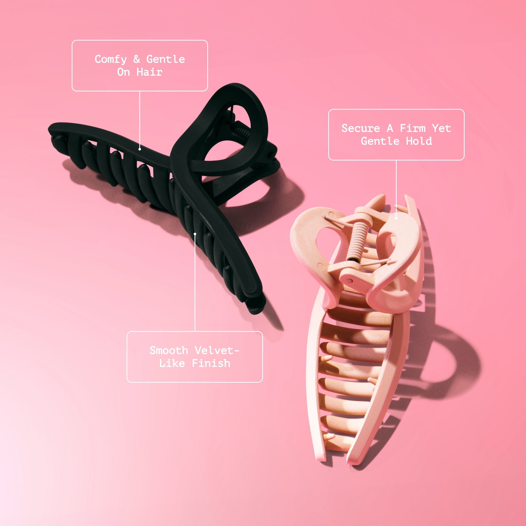Loop Claw Clip Duo - Black & Tan – GIMME Beauty