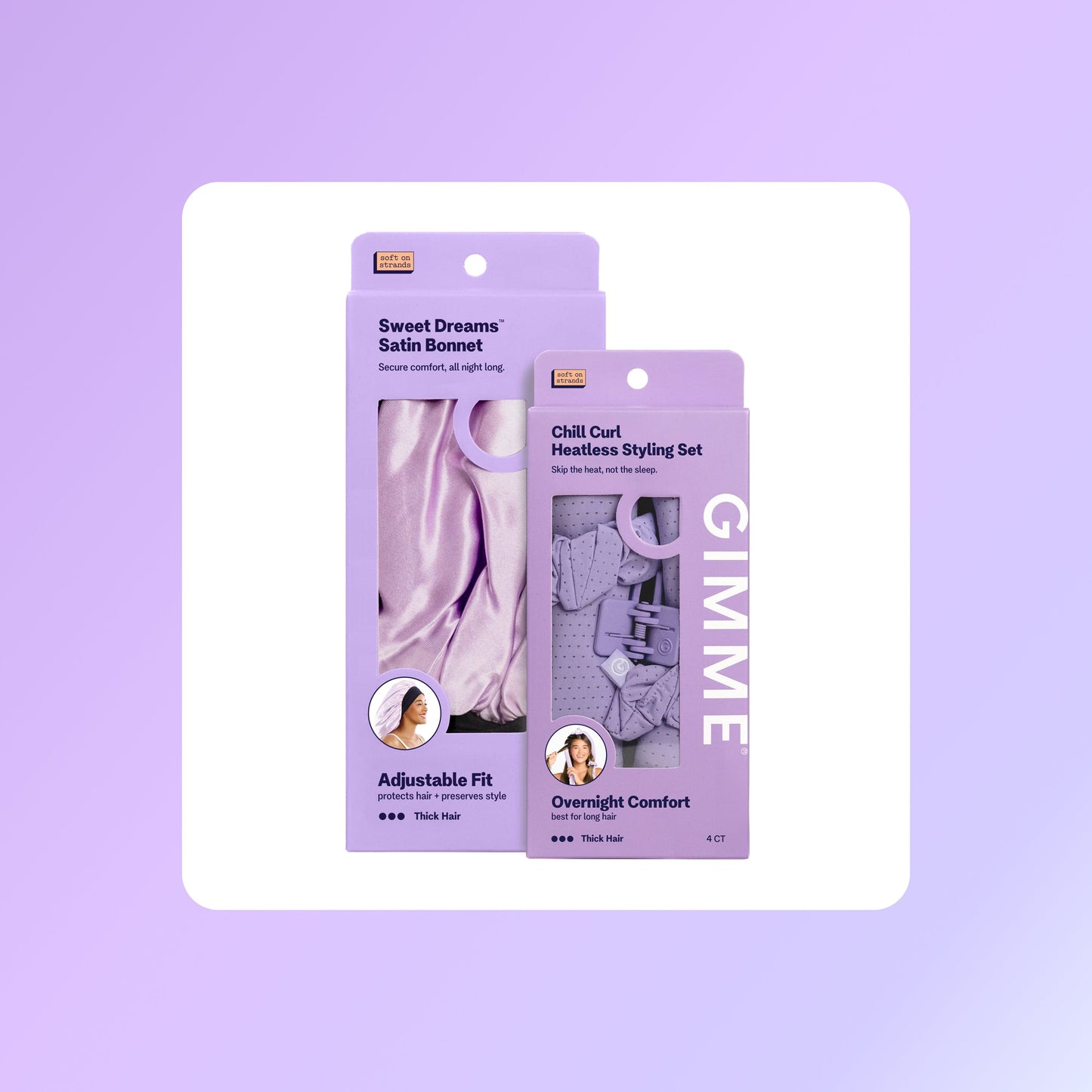 Chill Curl Heatless Styling & Satin Bonnet - Thick Hair