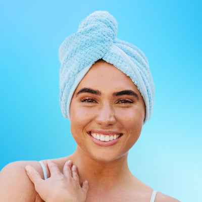 Gimme Twist™ Gentle-Dry Hair Towel - Blue