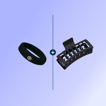 Thick Fit Hair Bands + XL Double Teeth Claw Clip