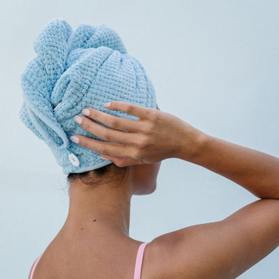 Gimme Twist™ Gentle-Dry Hair Towel - Blue